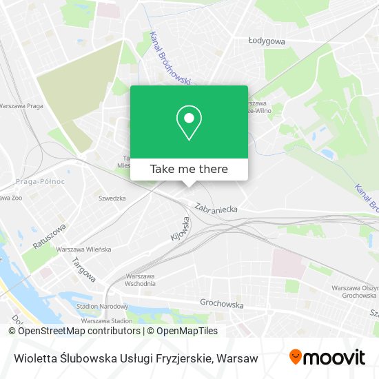 Карта Wioletta Ślubowska Usługi Fryzjerskie