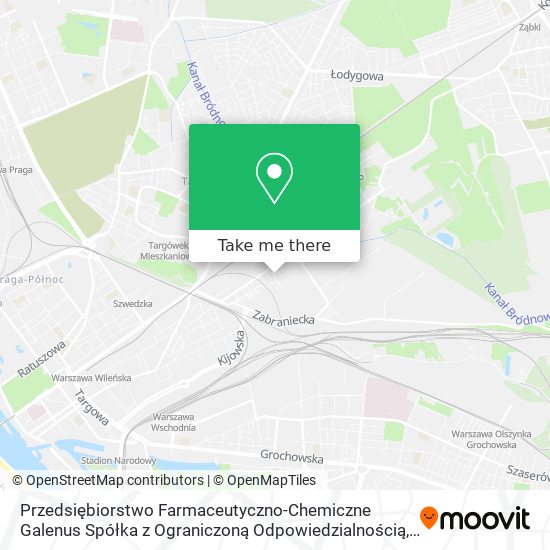 Карта Przedsiębiorstwo Farmaceutyczno-Chemiczne Galenus Spółka z Ograniczoną Odpowiedzialnością