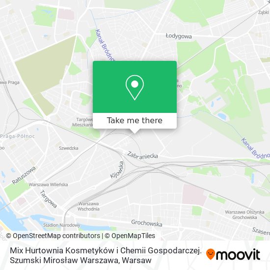 Mix Hurtownia Kosmetyków i Chemii Gospodarczej. Szumski Mirosław Warszawa map