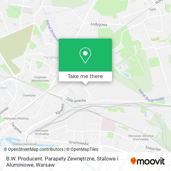 B.W. Producent. Parapety Zewnętrzne, Stalowe i Aluminiowe map