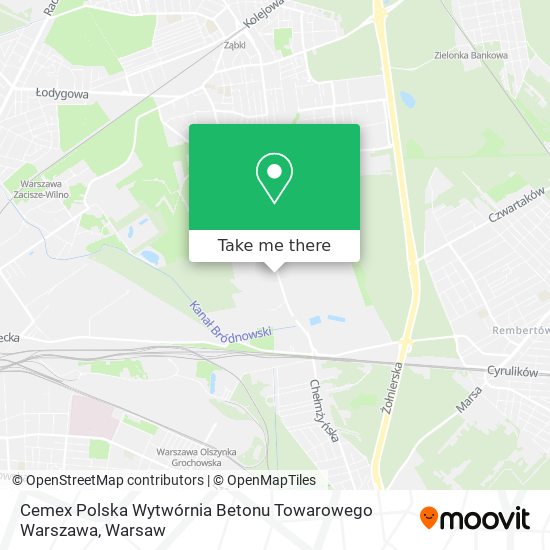 Cemex Polska Wytwórnia Betonu Towarowego Warszawa map