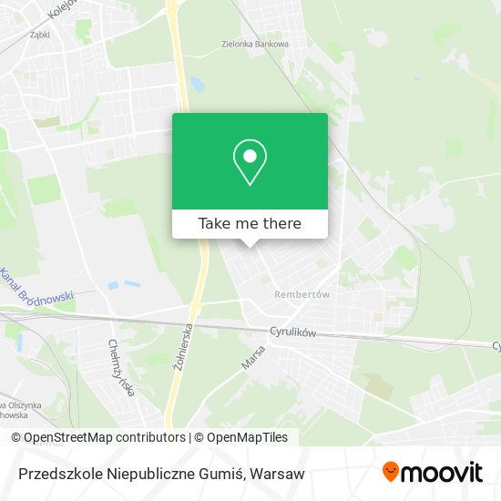 Przedszkole Niepubliczne Gumiś map