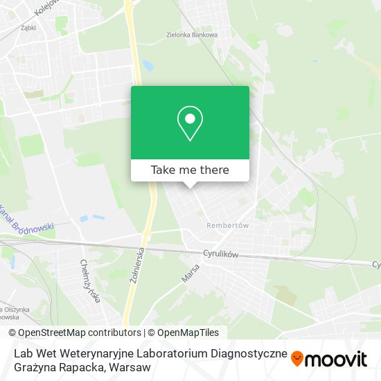 Lab Wet Weterynaryjne Laboratorium Diagnostyczne Grażyna Rapacka map