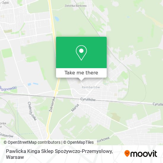 Pawlicka Kinga Sklep Spożywczo-Przemysłowy map