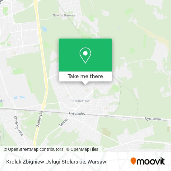 Królak Zbigniew Usługi Stolarskie map