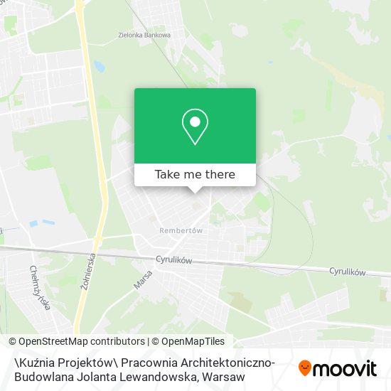 \Kuźnia Projektów\ Pracownia Architektoniczno-Budowlana Jolanta Lewandowska map