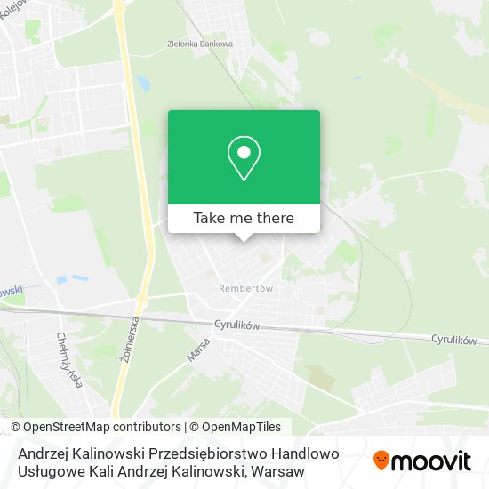 Andrzej Kalinowski Przedsiębiorstwo Handlowo Usługowe Kali Andrzej Kalinowski map