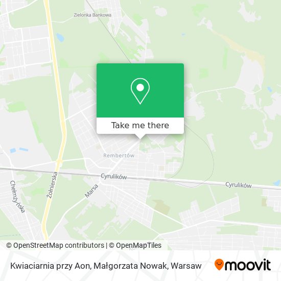 Kwiaciarnia przy Aon, Małgorzata Nowak map