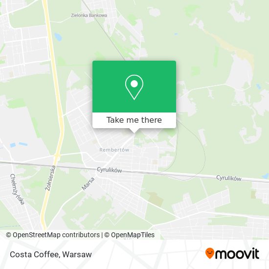 Costa Coffee map