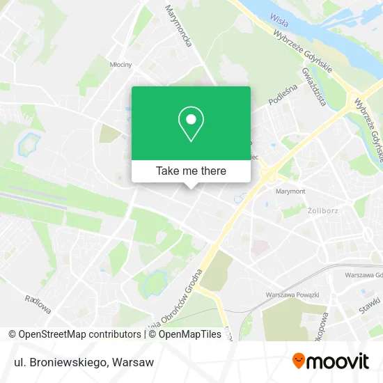 ul. Broniewskiego map