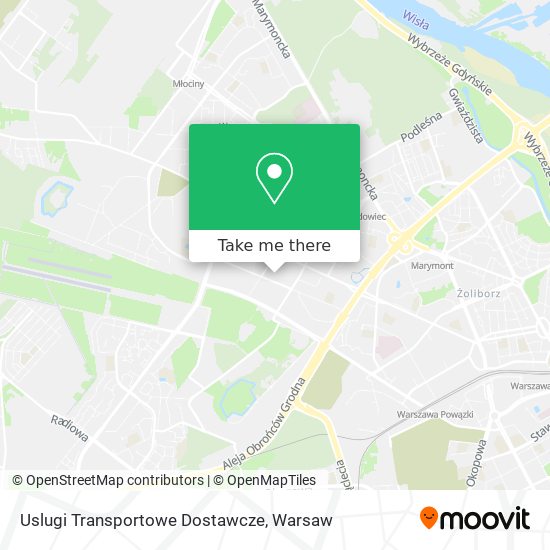 Карта Uslugi Transportowe Dostawcze