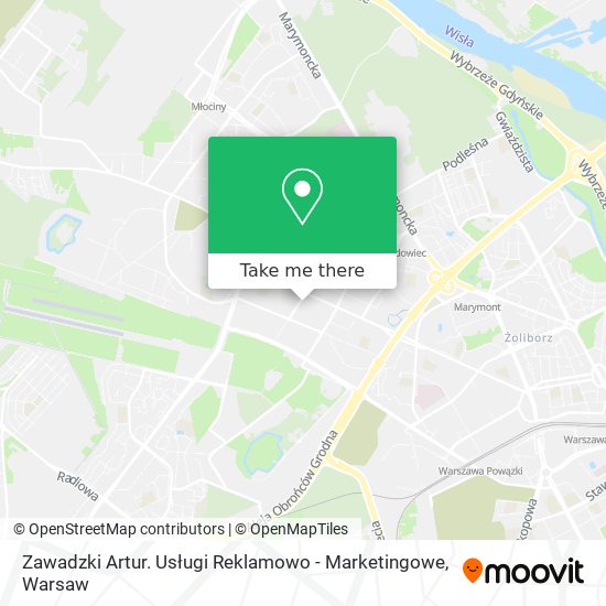 Zawadzki Artur. Usługi Reklamowo - Marketingowe map