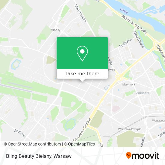 Bling Beauty Bielany map