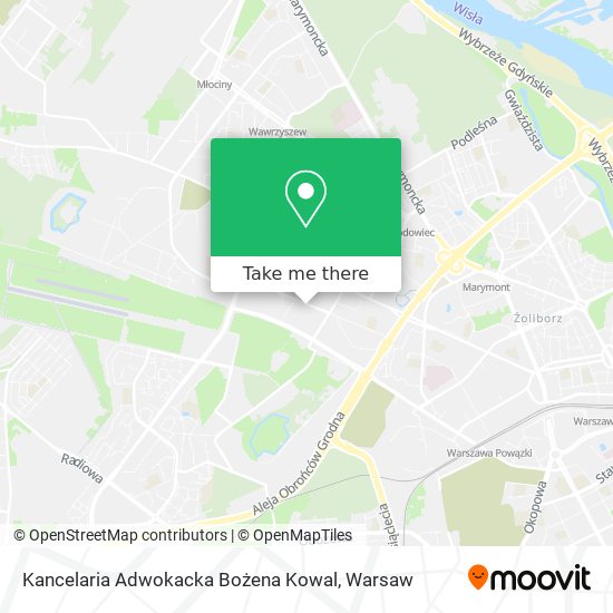 Карта Kancelaria Adwokacka Bożena Kowal