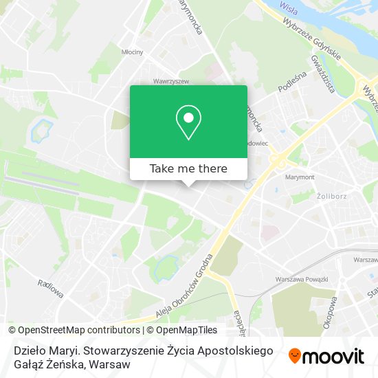 Dzieło Maryi. Stowarzyszenie Życia Apostolskiego Gałąź Żeńska map