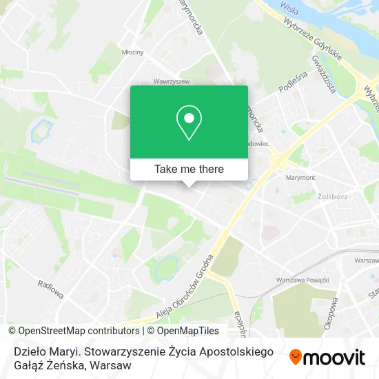 Dzieło Maryi. Stowarzyszenie Życia Apostolskiego Gałąź Żeńska map