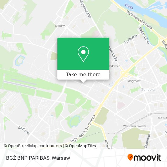 BGŻ BNP PARIBAS map