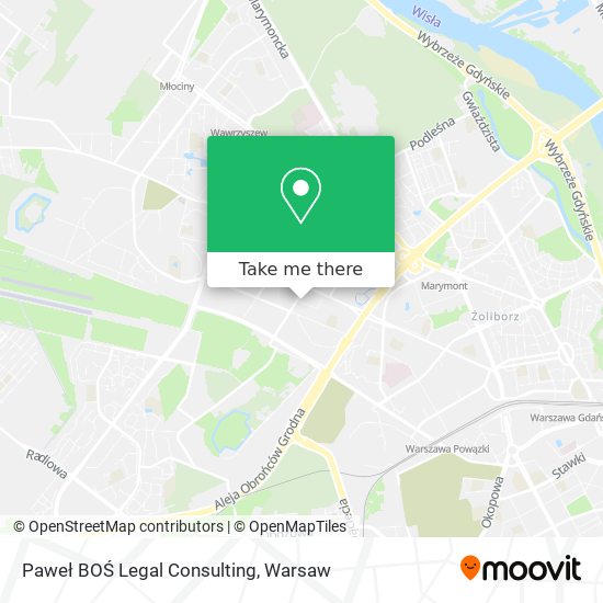 Paweł BOŚ Legal Consulting map