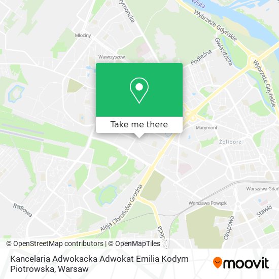 Kancelaria Adwokacka Adwokat Emilia Kodym Piotrowska map