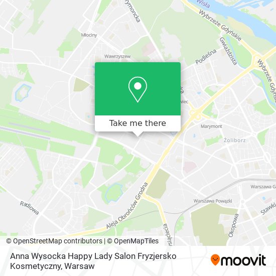 Anna Wysocka Happy Lady Salon Fryzjersko Kosmetyczny map