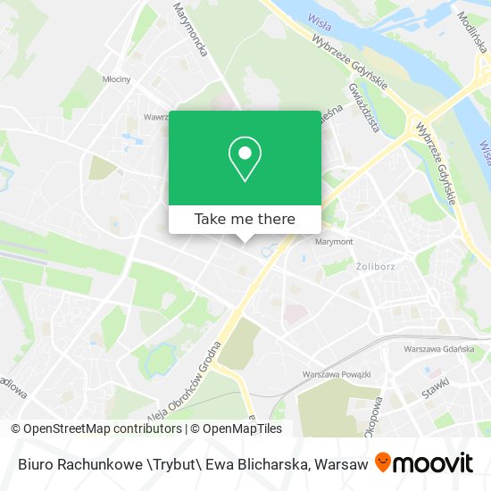 Biuro Rachunkowe \Trybut\ Ewa Blicharska map