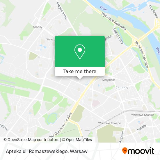 Apteka ul. Romaszewskiego map