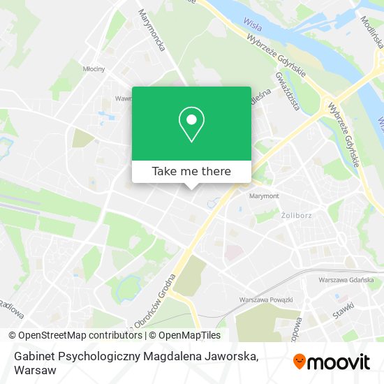 Карта Gabinet Psychologiczny Magdalena Jaworska