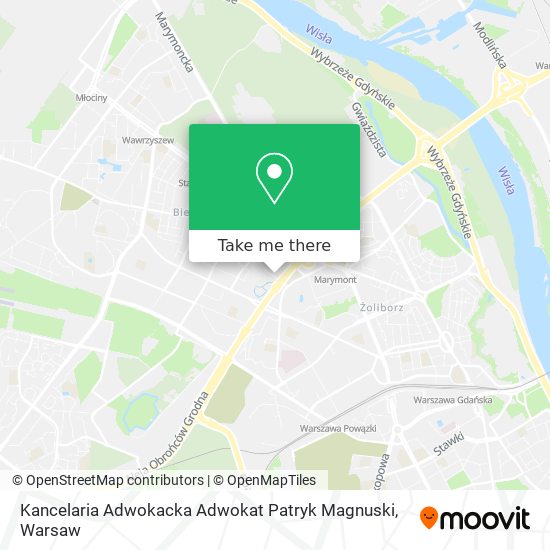 Kancelaria Adwokacka Adwokat Patryk Magnuski map