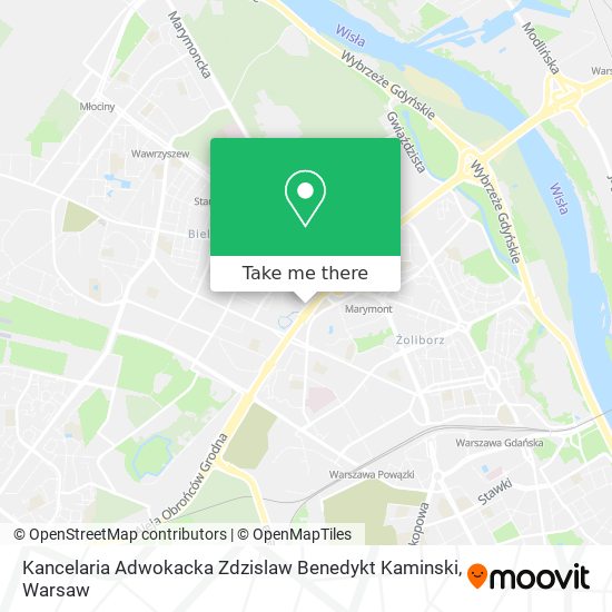 Kancelaria Adwokacka Zdzislaw Benedykt Kaminski map