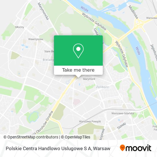 Polskie Centra Handlowo Uslugowe S A map