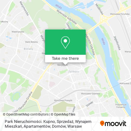 Карта Park Nieruchomości. Kupno, Sprzedaż, Wynajem Mieszkań, Apartamentów, Domów