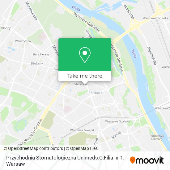 Карта Przychodnia Stomatologiczna Unimeds.C.Filia nr 1