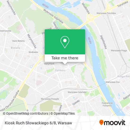 Kiosk Ruch Słowackiego 6/8 map