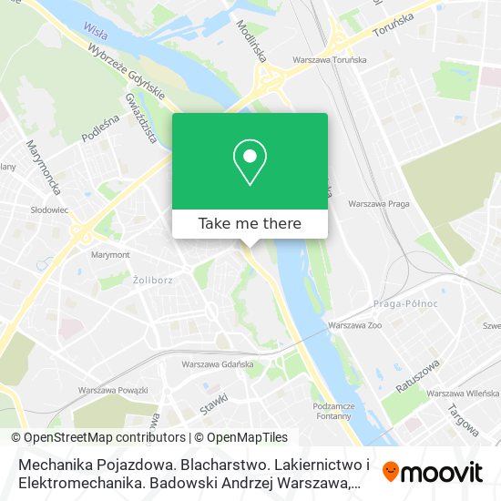 Mechanika Pojazdowa. Blacharstwo. Lakiernictwo i Elektromechanika. Badowski Andrzej Warszawa map