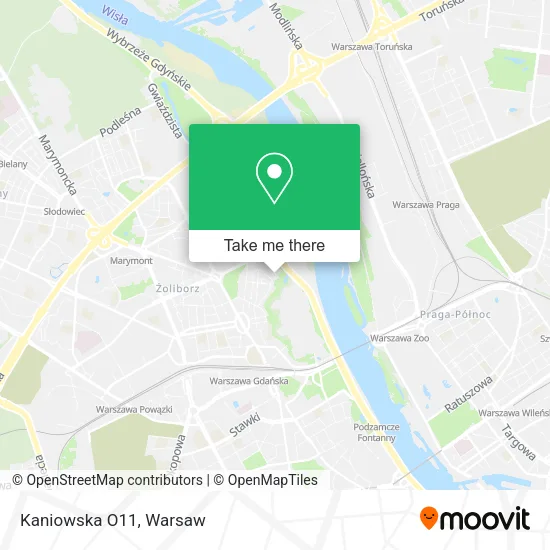 Kaniowska O11 map