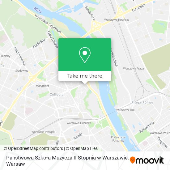 Państwowa Szkoła Muzycza II Stopnia w Warszawie map