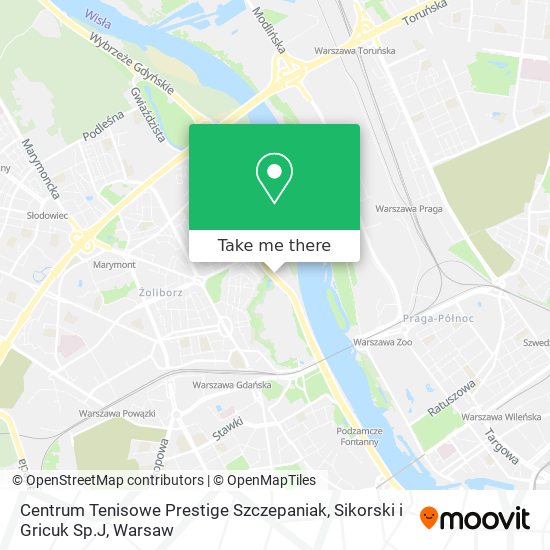 Centrum Tenisowe Prestige Szczepaniak, Sikorski i Gricuk Sp.J map