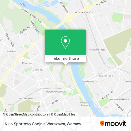 Klub Sportowy Spojnia Warszawa map