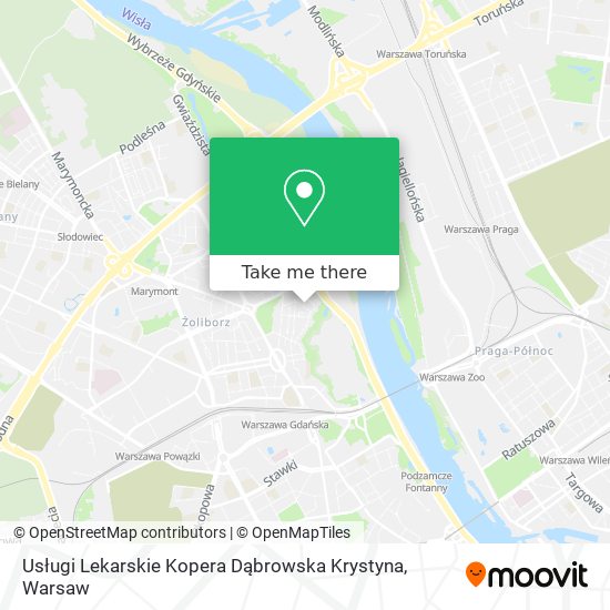 Usługi Lekarskie Kopera Dąbrowska Krystyna map