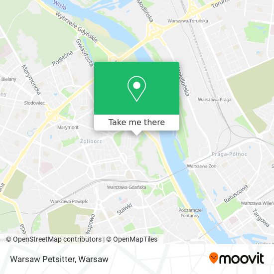 Warsaw Petsitter map