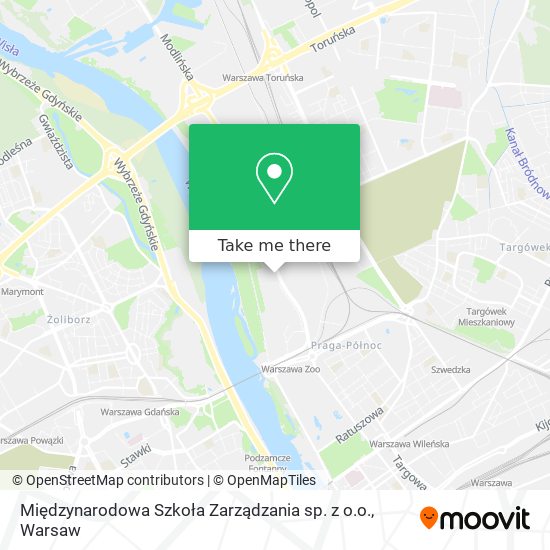 Międzynarodowa Szkoła Zarządzania sp. z o.o. map