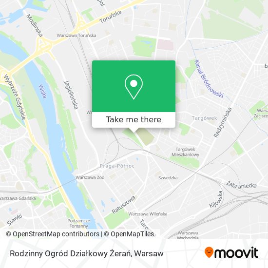 Rodzinny Ogród Działkowy Żerań map