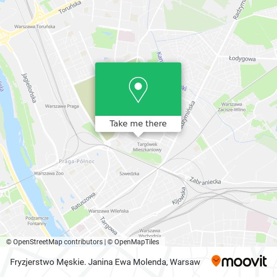 Fryzjerstwo Męskie. Janina Ewa Molenda map