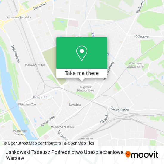 Jankowski Tadeusz Pośrednictwo Ubezpieczeniowe map