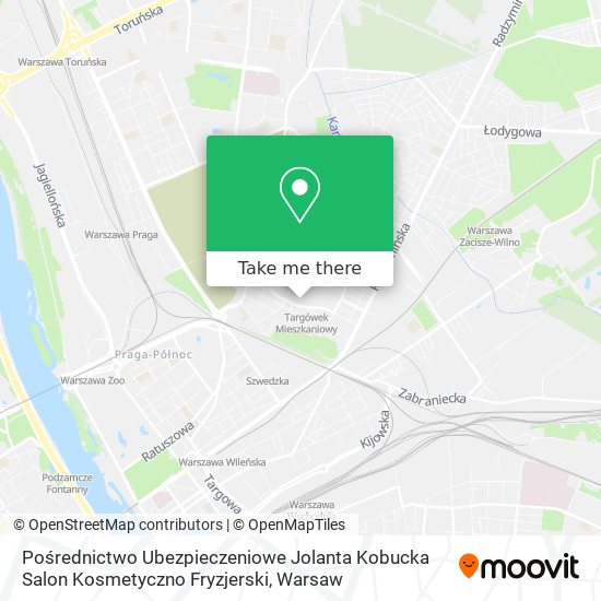 Pośrednictwo Ubezpieczeniowe Jolanta Kobucka Salon Kosmetyczno Fryzjerski map