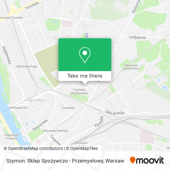 Szymon. Sklep Spożywczo - Przemysłowy map