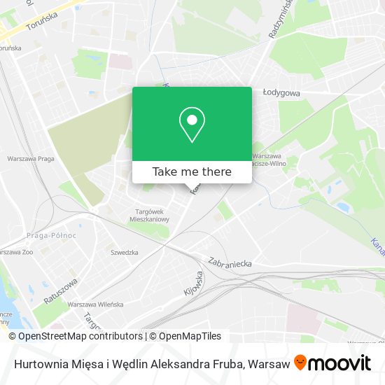 Hurtownia Mięsa i Wędlin Aleksandra Fruba map