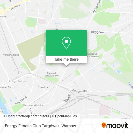 Energy Fitness Club Targówek map