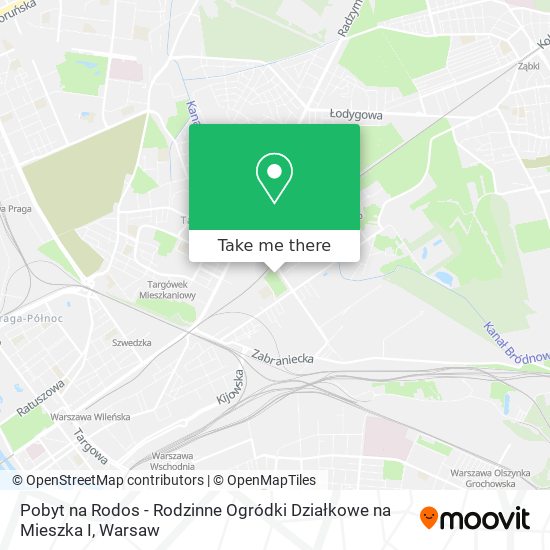 Pobyt na Rodos - Rodzinne Ogródki Działkowe na Mieszka I map