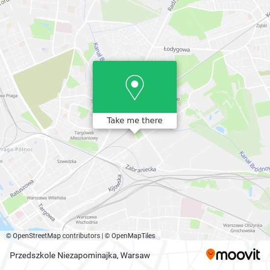 Карта Przedszkole Niezapominajka